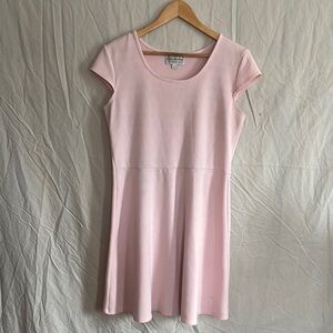 Karin Stevens Blush Pink Cap Sleeve Mini Dress